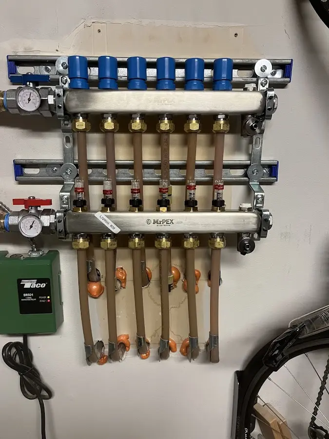 Plumber performing Gas Line Installation at a residential property in Marshall